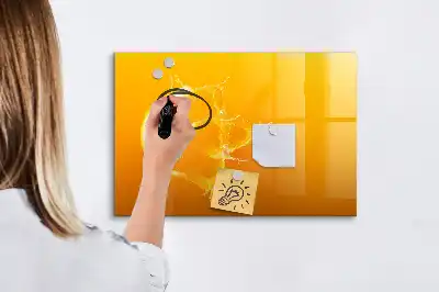 Tablica magnetyczna z pisakiem w kolorze pomarańczowym
