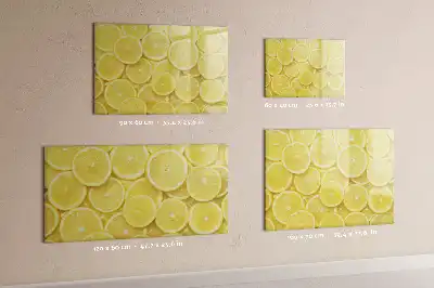 Tablica magnetyczna z pisakiem wzór w plasterki cytryny
