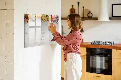 Tablica magnetyczna z pisakiem motyw owoce na stole