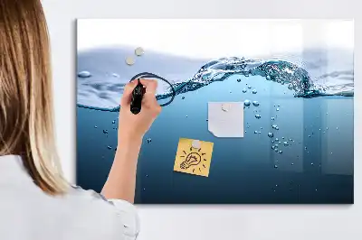 Tablica magnetyczna z pisakiem wzór zbliżenie na wodę