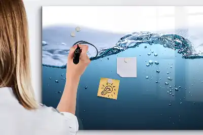 Tablica magnetyczna z pisakiem wzór zbliżenie na wodę