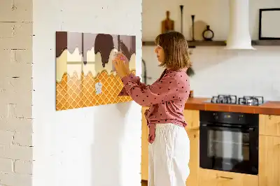 Tablica magnetyczna z pisakiem wzór lody