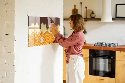 Tablica magnetyczna z pisakiem wzór lody