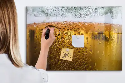 Tablica magnetyczna do pisania z motywem kufla piwa