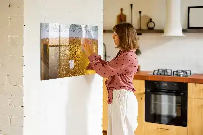 Tablica magnetyczna do pisania z motywem kufla piwa