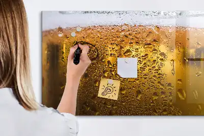 Tablica magnetyczna do pisania z motywem kufla piwa