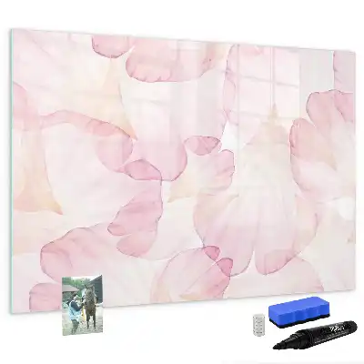 Tablica magnetyczna z pisakiem wzór akwarelowe płatki