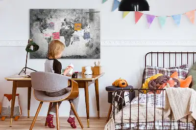 Mapa świata tablica magnetyczna do pisania
