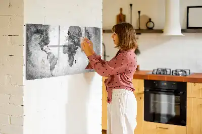 Mapa świata tablica magnetyczna do pisania
