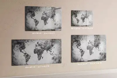 Mapa świata tablica magnetyczna do pisania