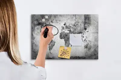 Mapa świata tablica magnetyczna do pisania