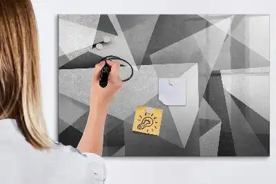Tablica magnetyczna z pisakiem wzór abstrakcja 3D