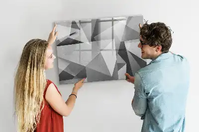Tablica magnetyczna z pisakiem wzór abstrakcja 3D