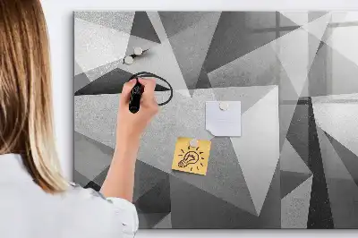 Tablica magnetyczna z pisakiem wzór abstrakcja 3D