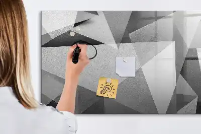 Tablica magnetyczna z pisakiem wzór abstrakcja 3D