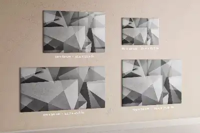 Tablica magnetyczna z pisakiem wzór abstrakcja 3D