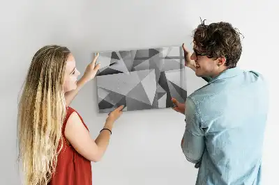 Tablica magnetyczna z pisakiem wzór abstrakcja 3D