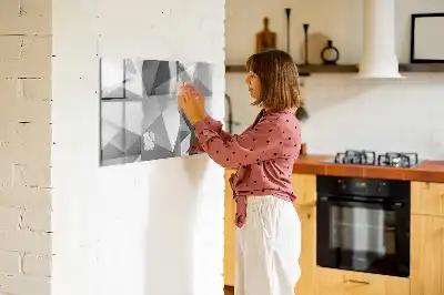 Tablica magnetyczna z pisakiem wzór abstrakcja 3D