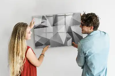 Tablica magnetyczna z pisakiem wzór abstrakcja 3D