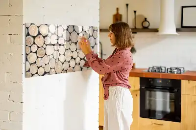 Tablica magnetyczna z pisakiem motyw ściętych pni drzew