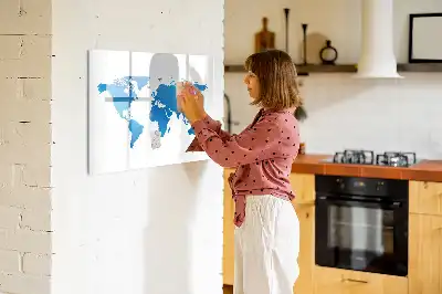 Tablica magnetyczna do pisania wzór mapa świata