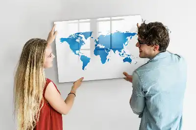 Tablica magnetyczna do pisania wzór mapa świata