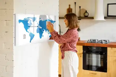 Tablica magnetyczna do pisania wzór mapa świata