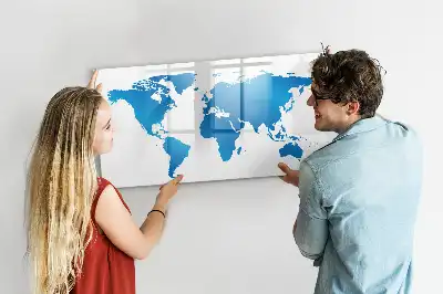 Tablica magnetyczna do pisania wzór mapa świata