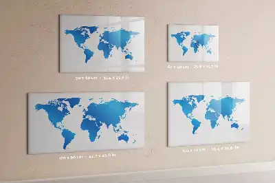 Tablica magnetyczna do pisania wzór mapa świata