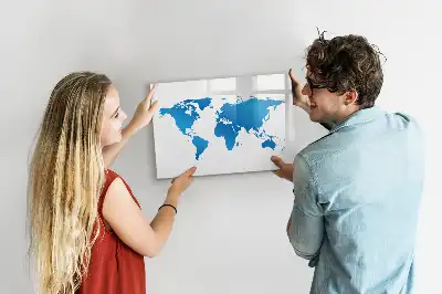 Tablica magnetyczna do pisania wzór mapa świata