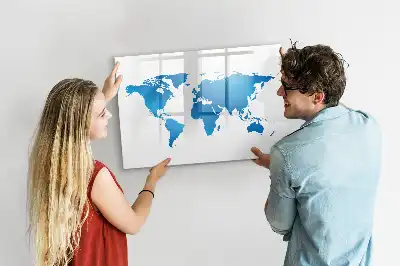 Tablica magnetyczna do pisania wzór mapa świata