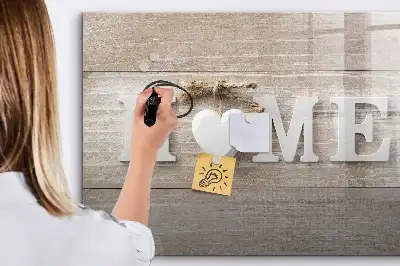 Tablica magnetyczna z pisakiem z napisem dom