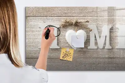 Tablica magnetyczna z pisakiem z napisem dom