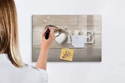 Tablica magnetyczna z pisakiem z napisem dom