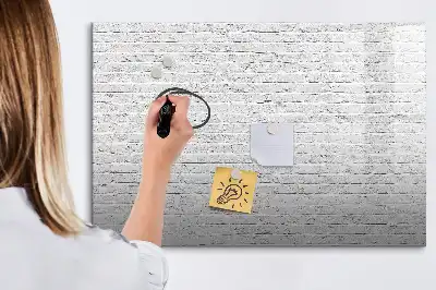 Tablica magnetyczna do pisania wzór ceglana ściana