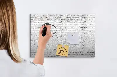 Tablica magnetyczna do pisania wzór ceglana ściana