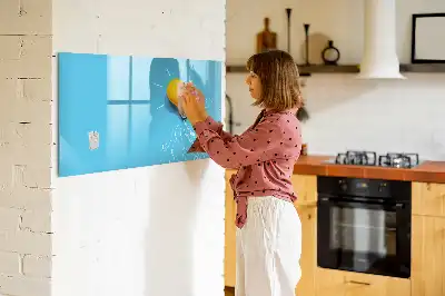 Tablica magnetyczna do pisania z motywem rysunku żarówki