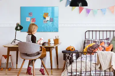 Tablica magnetyczna do pisania z motywem rysunku żarówki