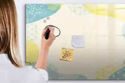 Tablica magnetyczna z pisakiem z ramką ze wzorami