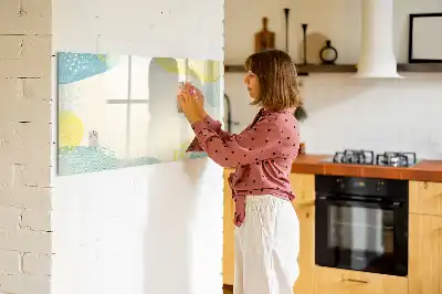 Tablica magnetyczna z pisakiem z ramką ze wzorami