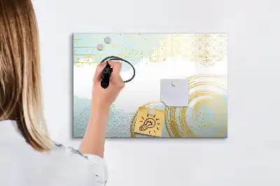 Tablica magnetyczna z pisakiem wzór dekoracyjny
