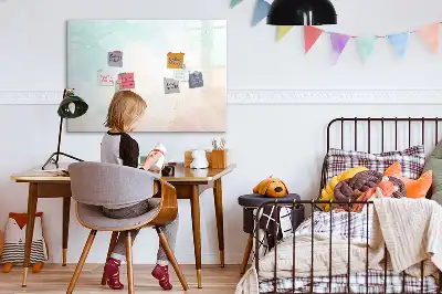 Tablica magnetyczna do pisania z motywem akwarelowego marmuru