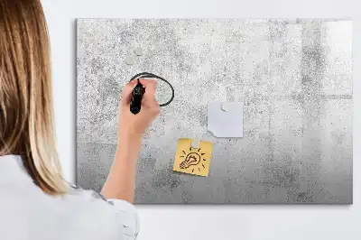 Tablica magnetyczna do pisania z motywem ściany betonowej