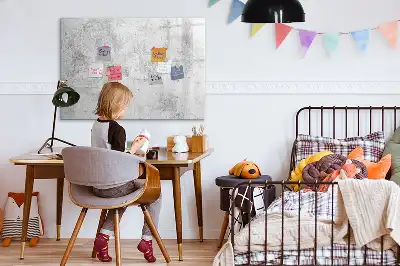 Tablica magnetyczna do pisania z motywem ściany betonowej
