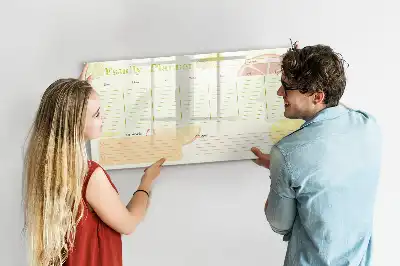 Planer rodzinny tablica magnetyczna do pisania