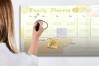 Planer rodzinny tablica magnetyczna do pisania