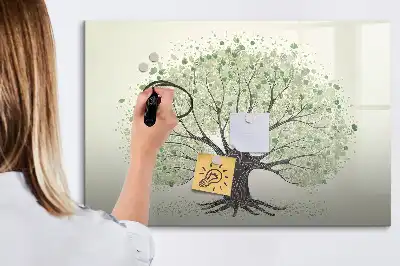 Tablica magnetyczna z pisakiem wzór wielkie drzewo natura