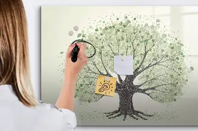 Tablica magnetyczna z pisakiem wzór wielkie drzewo natura