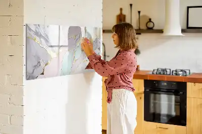 Tablica magnetyczna z pisakiem w marmurowy wzór