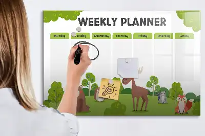 Tablica magnetyczna do pisania plan lekcji